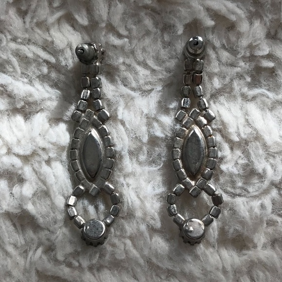 Drop Rhinestone Earrings - Picture 4 of 4